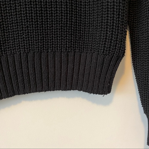 Divided Black Crop Turtleneck Sweater Size XSmall - Picture 6 of 12